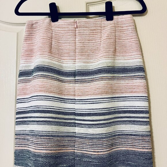 Ann Taylor Loft Tweed Fringe Hem Mini Skirt - Picture 3 of 5